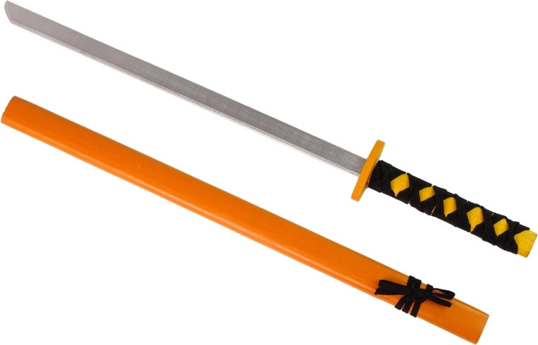 Espada de madera naranja para caballeros 73 cm