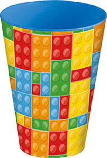 Vaso de plástico de 430 ml con motivo de dados