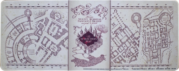 Alfombrilla de escritorio HARRY POTTER – Mapa del Merodeador 40 × 80 cm