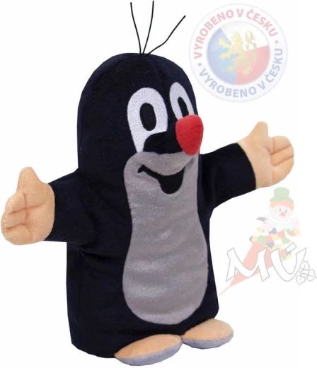 Moravská ústředna marioneta de peluche parlante Krteček 20 cm - 1 unidad