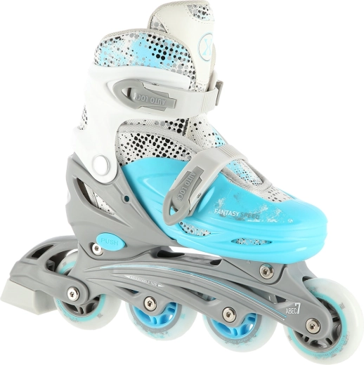 Patines en línea y de hielo 4 en 1 NILS Extreme azules – M