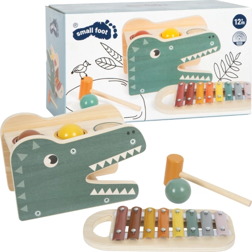 Xilófono y juego de golpear Small foot 2 en 1 Safari