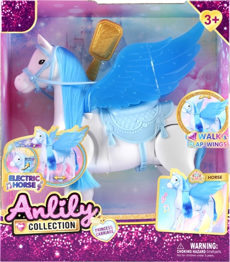 Caballito interactivo caminante con sonidos – azul