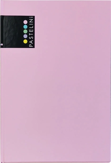 Cuaderno de notas A5 PASTELINI rosa, 96 hojas, laminado mate