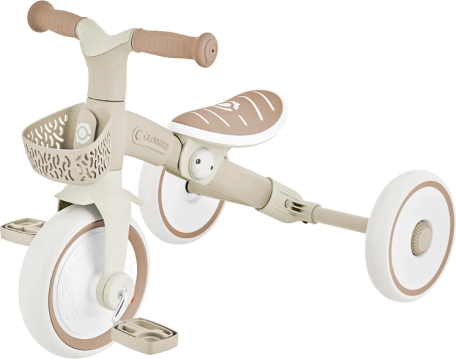 Triciclo de aprendizaje Globber 2v1 Plus EcoLogic Coconut