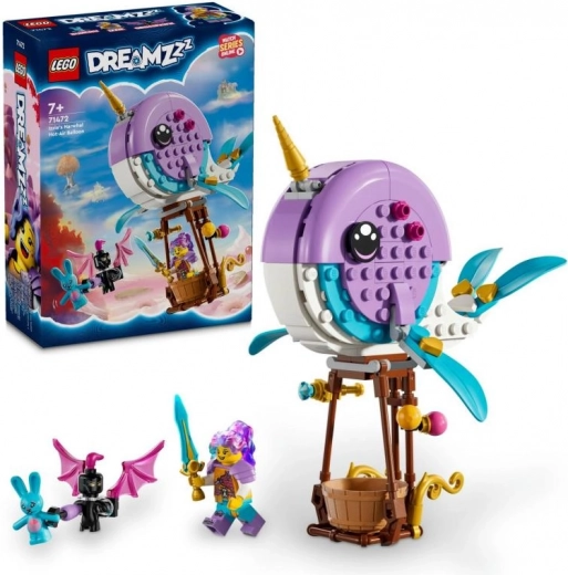 LEGO® DREAMZzz™ 71472 Izzie y su globo aerostático con forma de narval