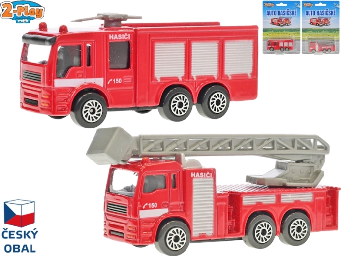 Modelo metálico de coche de bomberos 8 cm – 2-Play Traffic