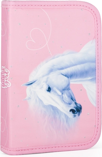 Elegante motivo de caballo y fabricación resistente