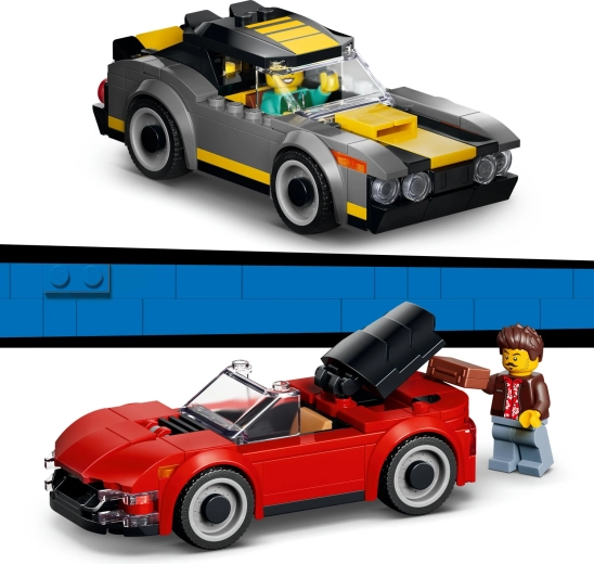 Dos coches para carreras y exhibición