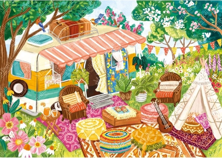 Puzzle boho camping 1000 piezas MAGNOLIA