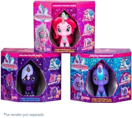 Crystalverse unicornio galáctico – kit de creación con cristales 11 cm