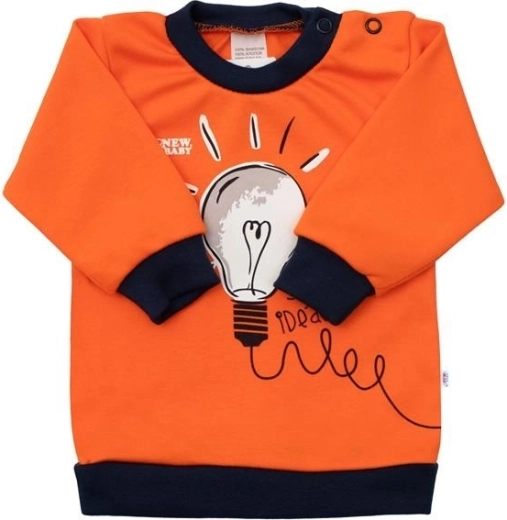 Camiseta de algodón para bebé New Baby con estampado de bombillas