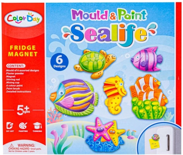 6 motivos marinos para moldear y colorear