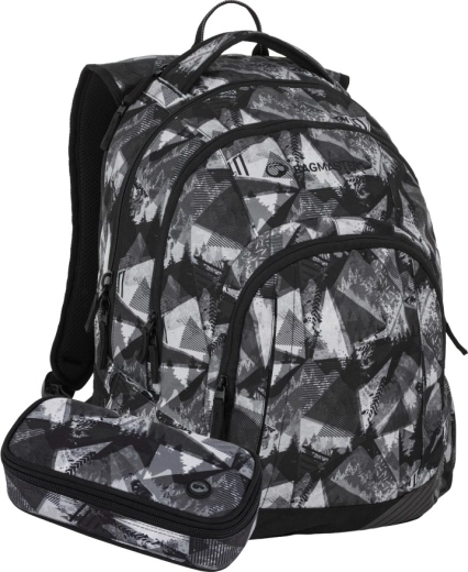 Set estudiantil Bagmaster LINCOLN 26 A negro-blanco