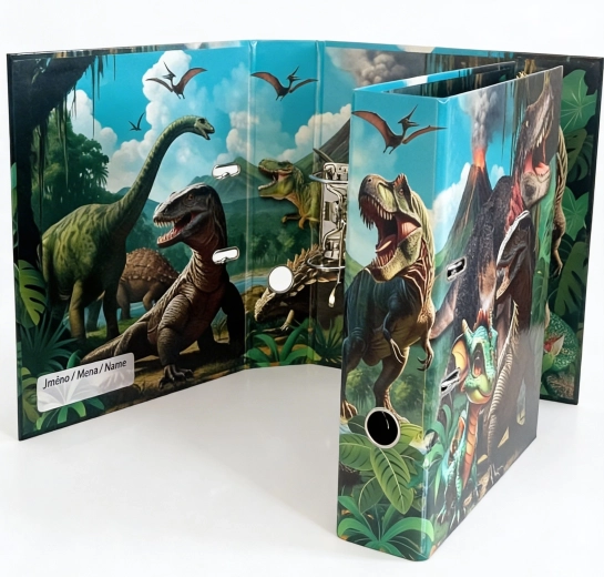 Archivador de palanca de diseño A4 7,5 cm – mundo de dinosaurios