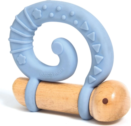 Mordedor espiral de silicona para aliviar las encías