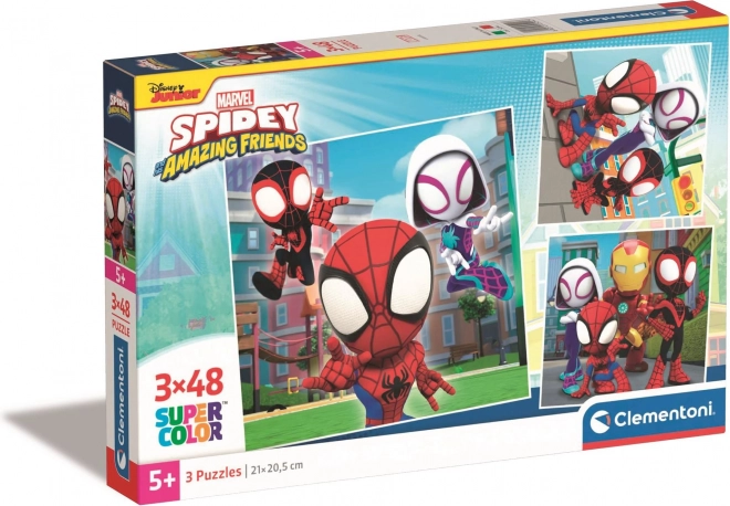 Puzzle CLEMENTONI Spidey y sus increíbles amigos 3×48 piezas
