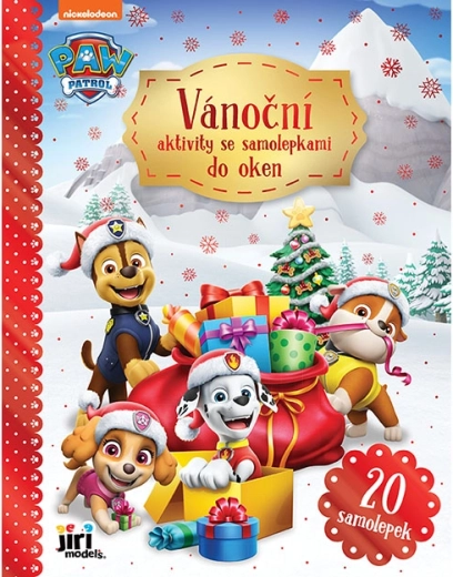Actividades navideñas con pegatinas para ventanas Patrulla Canina