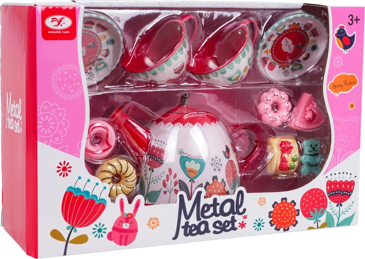 Juego de té metálico para niños