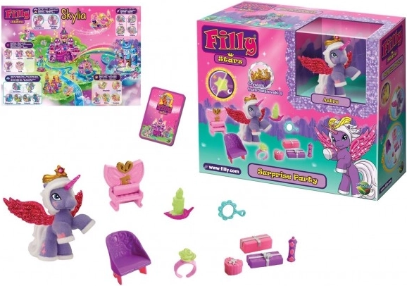 Filly Stars set brillante – pony de peluche y accesorios