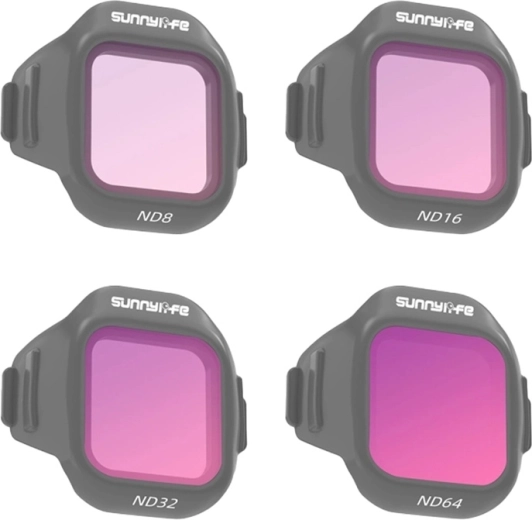 Juego de filtros Sunnylife ND8/ND16/ND32/ND64 para DJI Mini 5 Pro