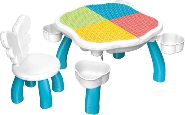 Mesa y silla infantil multifuncional Qman