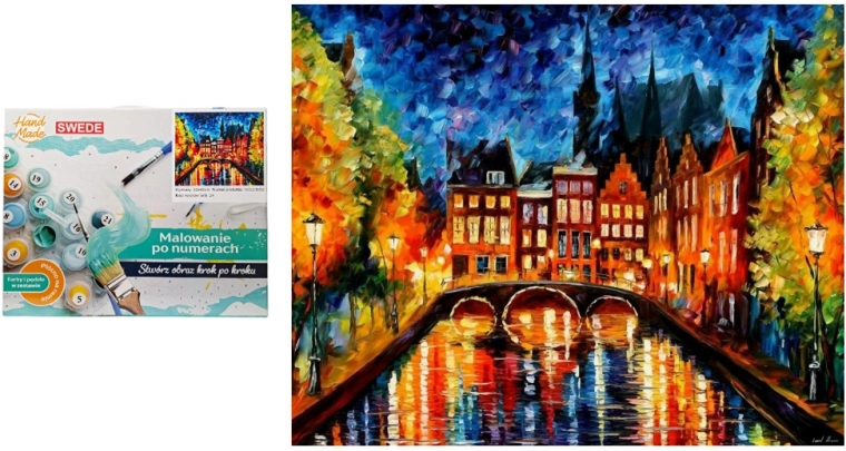 Pintura por números Ciudad de noche