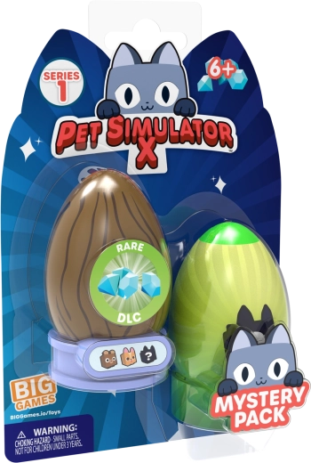 Huevos con figuras PET SIMULATOR – set de 2 uds (8 cm)