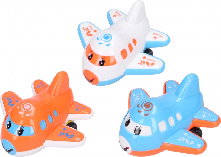 Juego de aviones de inercia, 3 uds, 9 cm