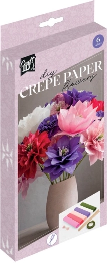 Craft ID fabricación de peonías de papel crepé