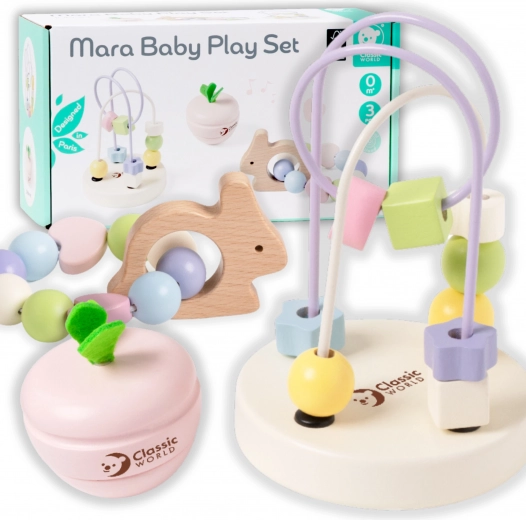 Set pastel de juguetes motivacionales para bebés Classic World