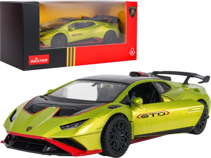 Modelo metálico Lamborghini Huracán STO RASTAR a escala 1:43 – Verde