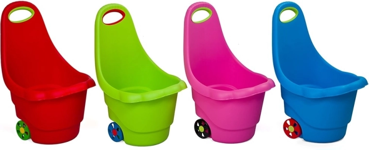 Variedad de colores y plástico resistente