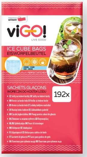 Bolsas autosedantes para hielo 8 × 24 cubitos