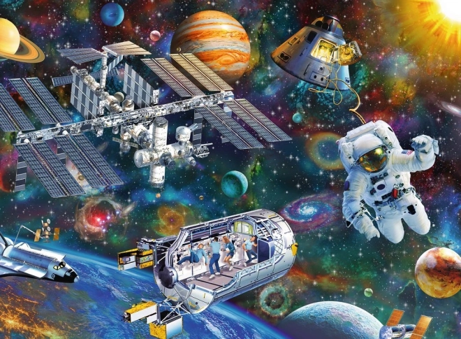 Puzzle Ravensburger exploración espacial XXL, 200 piezas
