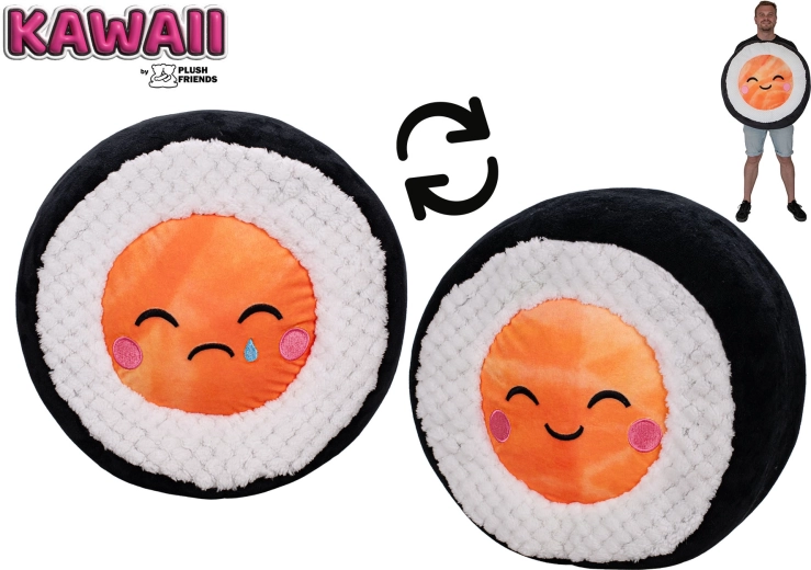 Sushi de peluche salmón 60 cm Plush Friends Kawaii