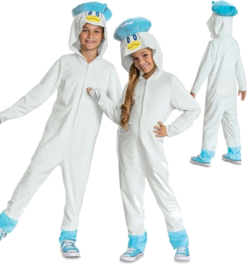 Disfraz infantil POKEMON Quaxly kigurumi con capucha 127–136 cm (7–8 años)