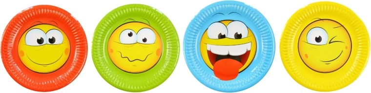 Platos de papel Minki 18 cm, 8 uds