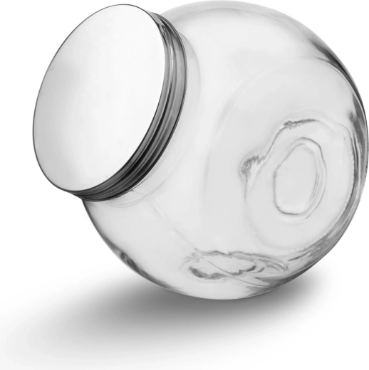 Tarro de vidrio con tapa de acero inoxidable 0,5 l