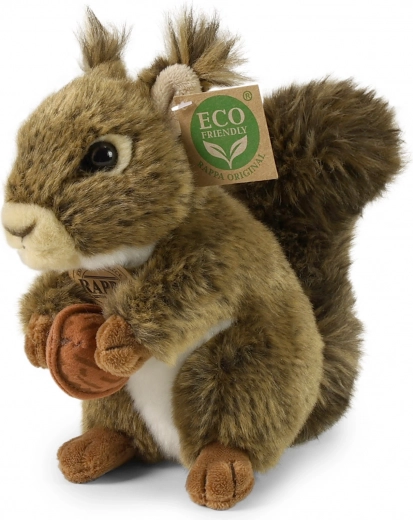 Ardilla de peluche con nuez 17 cm eco friendly
