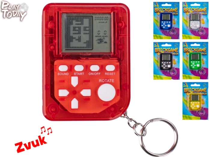 Mini Brickgame llavero Play Today – consola de juegos retro de bolsillo