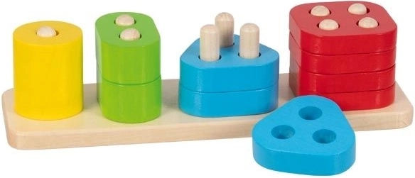 Goki juego de madera motriz – colores y formas