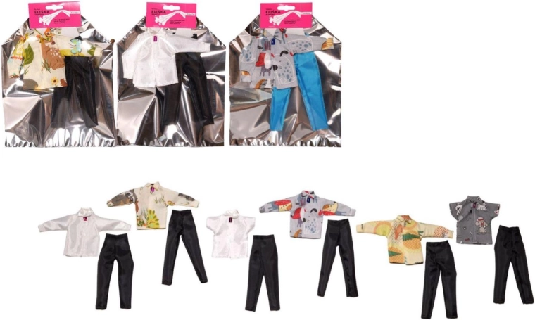 Ropa para muñeco – set de dos piezas, surtido de modelos