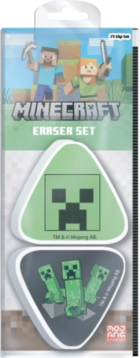 Juego de gomas de borrar MINECRAFT Creeper