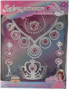 Set para princesa: corona, pendientes y collar