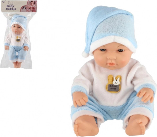 Muñeco bebé de plástico de 30 cm con cuerpo rígido