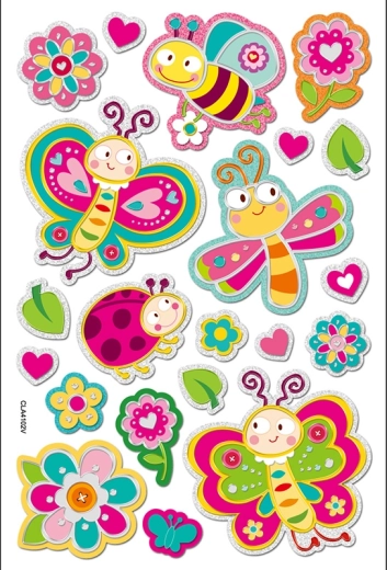 Pegatinas de mariposas 21 uds Sparkys