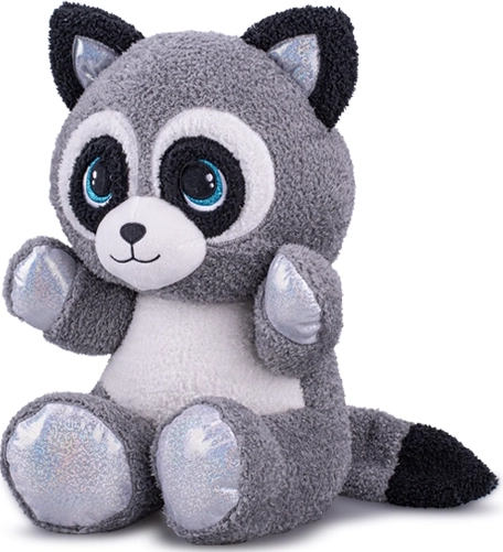 Mapache de peluche sentado 16,5 cm