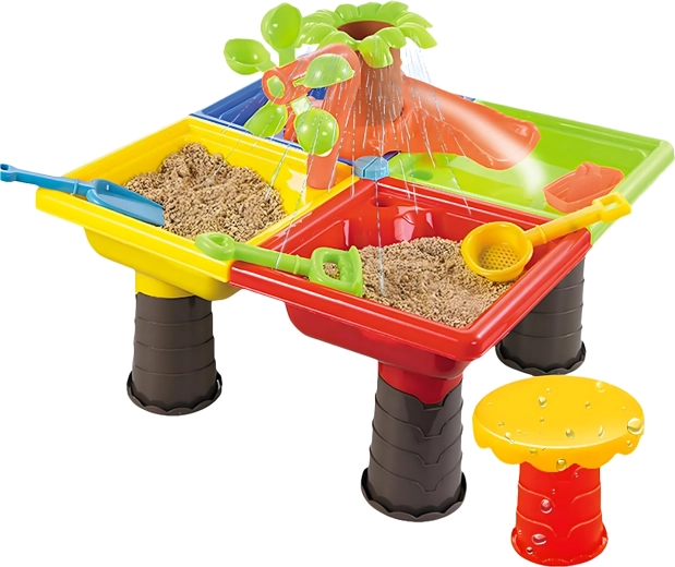 Juego sensorial de agua + arena en uno