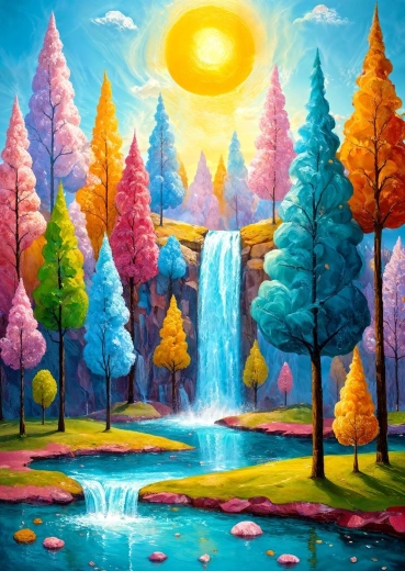 Puzzle Enjoy Cascada del bosque 1000 piezas